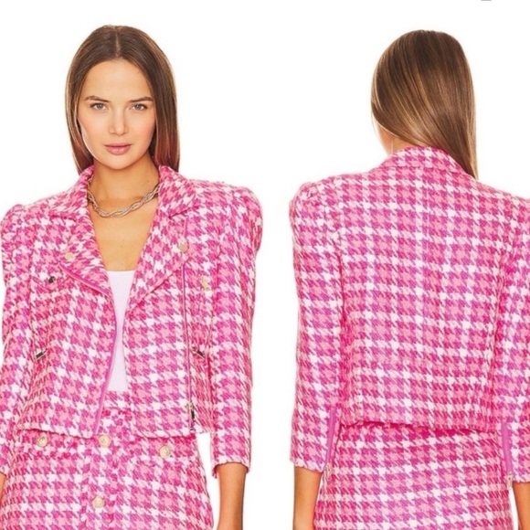 Generation Love Rocky Pink Tweed Blazer - Picture 3 of 13